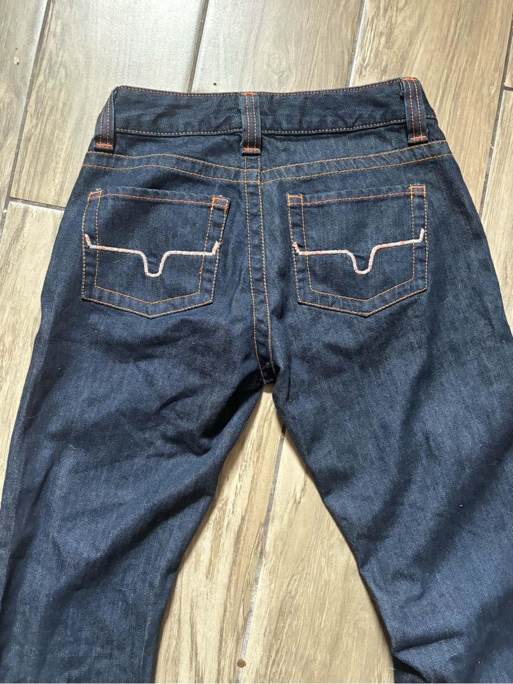 Kimes Ranch Dark Indigo Jeans with Orange Stitching